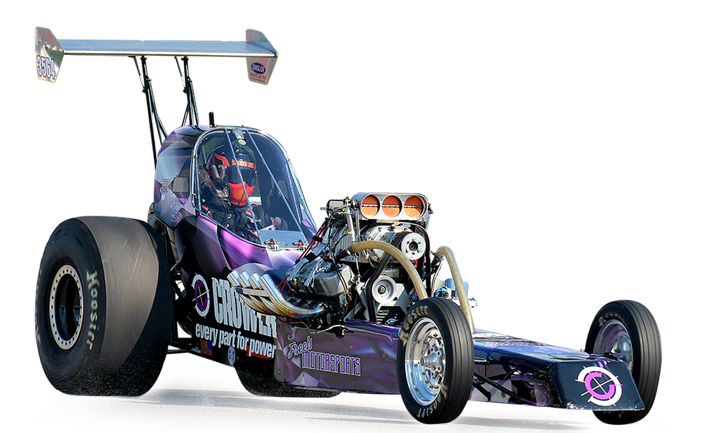Original 619 Creative dragster artwork supplied for the approved homepage hero